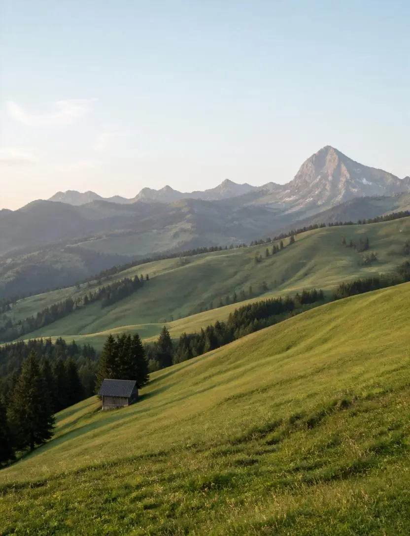 Alpine Landschaft rund um Alberschwende im Bregenzerwald